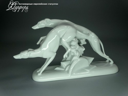 Купить фарфоровую статуэтку Rosenthal Бегущие грейхаунды